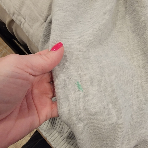 Aerie Light Gray V-Neck Hooded Sweater Size XS - Picture 3 of 3